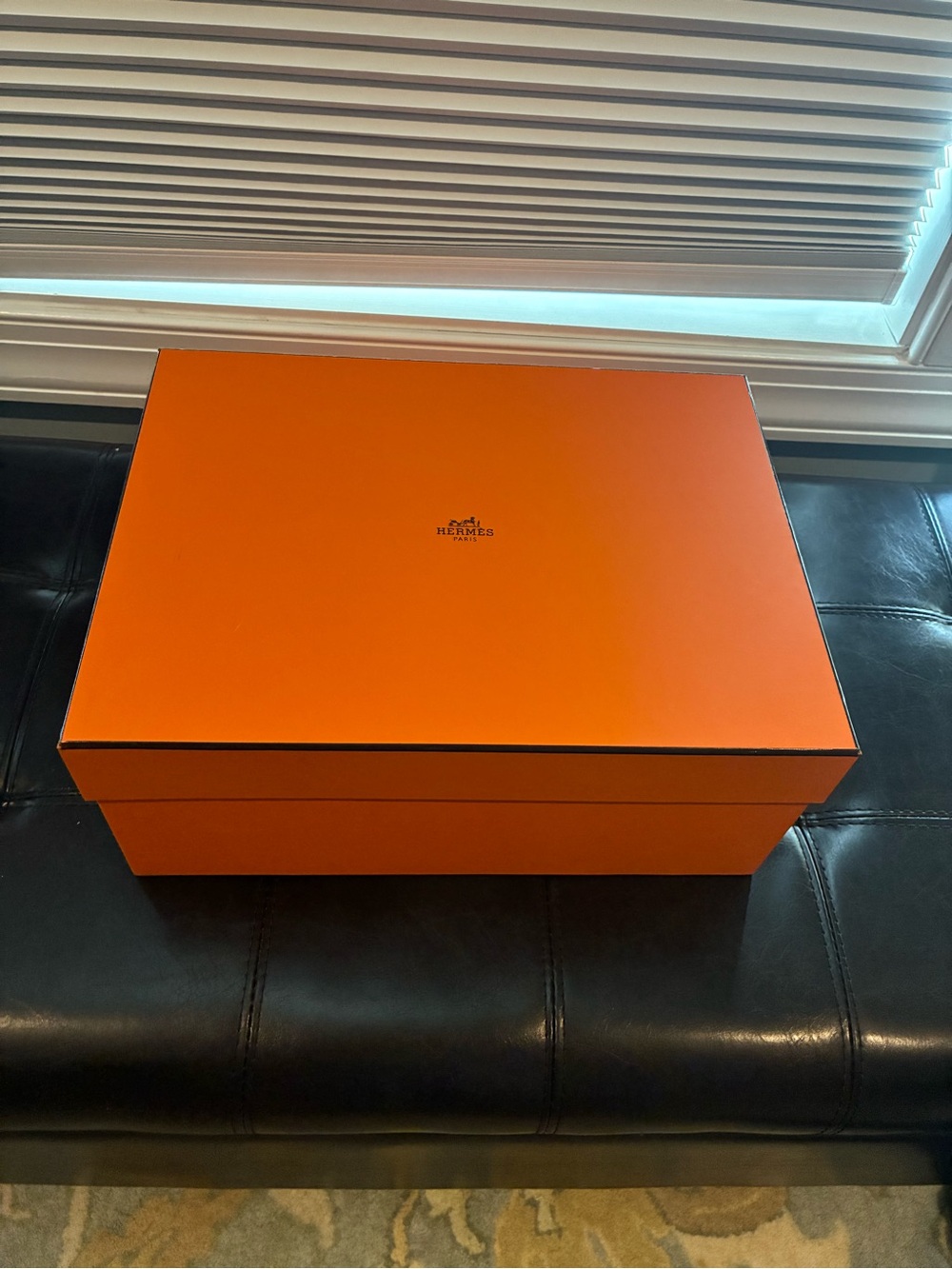 Orange Signature Hermes Box - Birkin 25 and Kelly